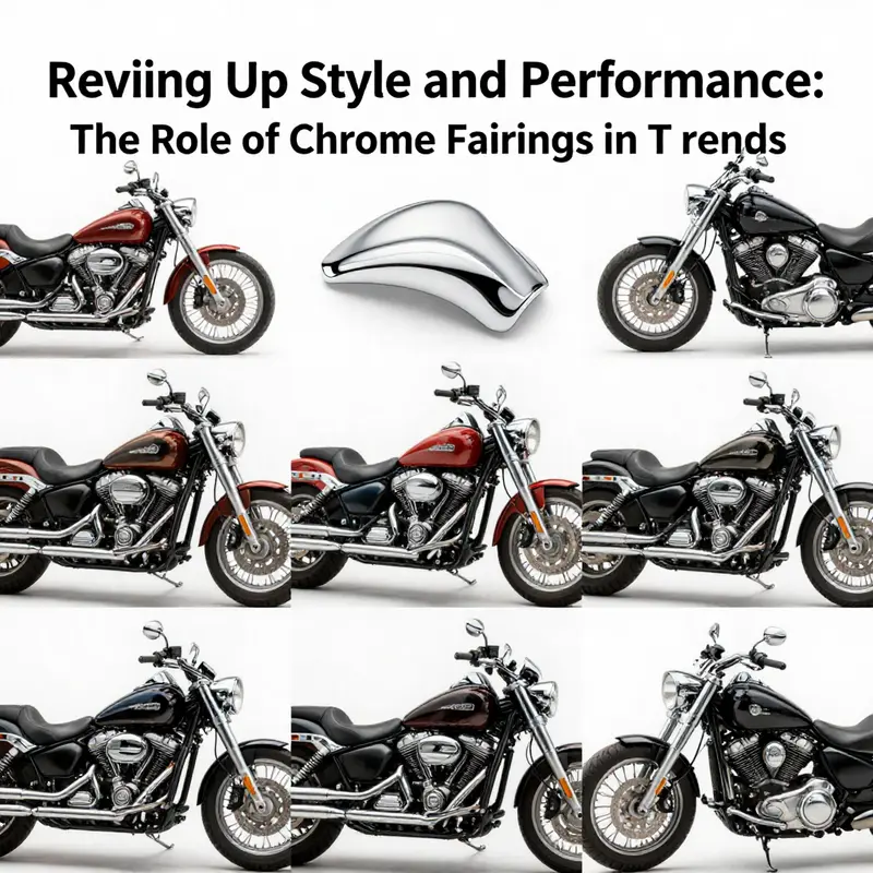 A motorcycle adorned with gleaming chrome fairings, embodying elegance and style.