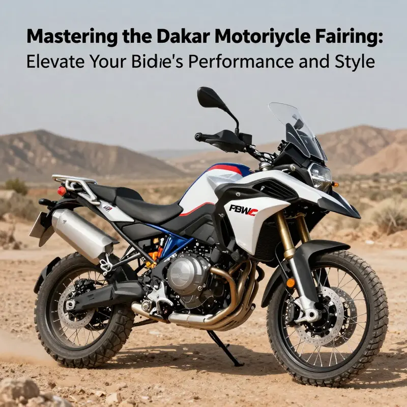 A BMW F650GS Dakar showcasing its sleek fairing designed for enhanced aerodynamics.