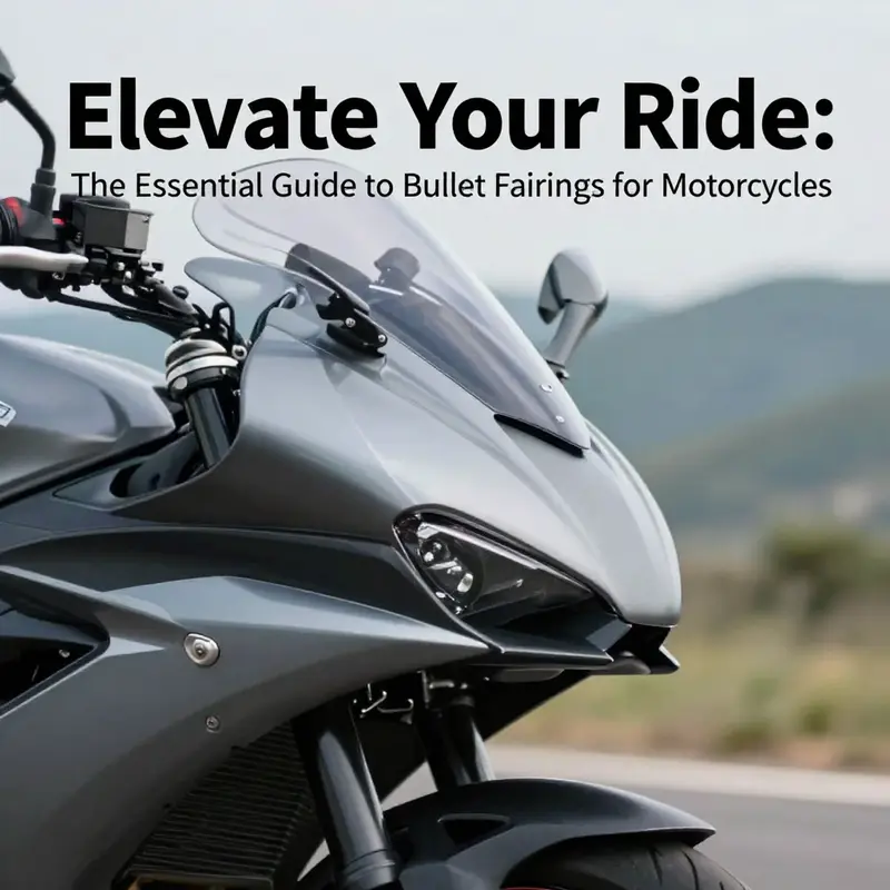 The aerodynamic design of a bullet fairing enhances performance and reduces wind resistance.