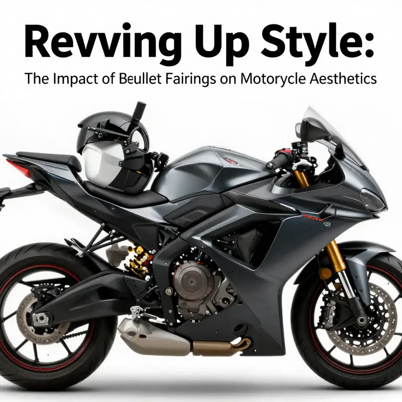 The sleek design of a bullet fairing motorcycle highlighting modern innovation.