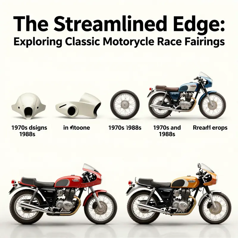 Classic motorcycles equipped with race fairings enhance speed and efficiency on the track.