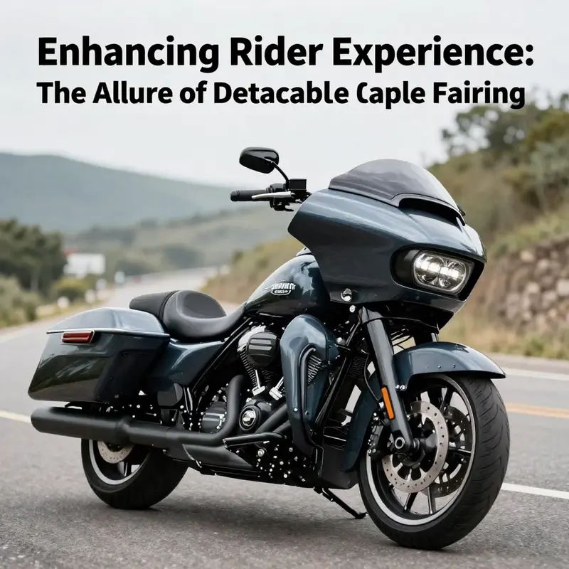 The dual aesthetic, highlighting the versatility of detachable motorcycle fairings.