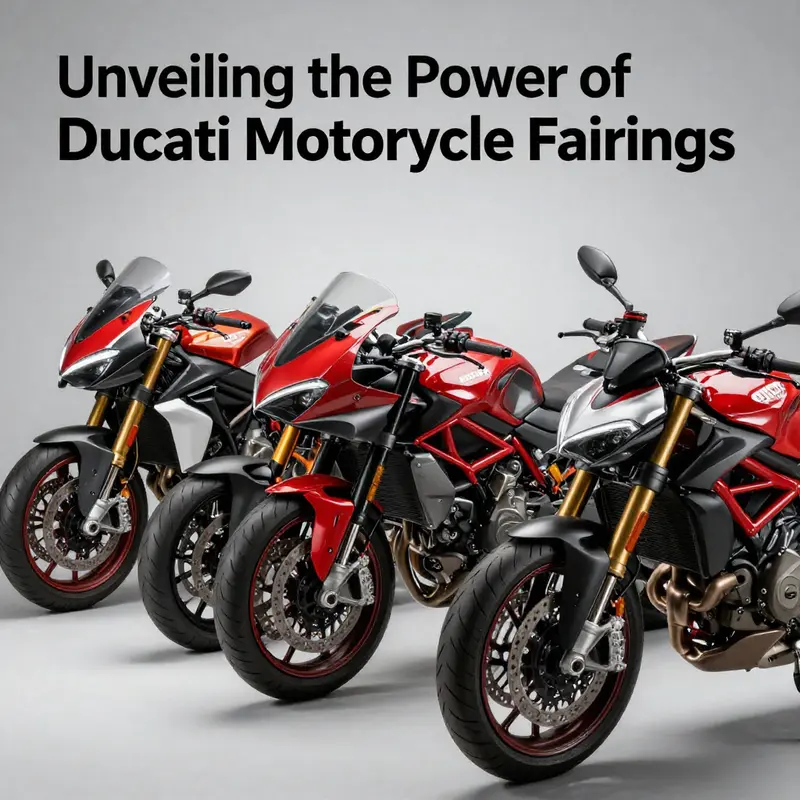 A Ducati motorcycle showcasing the perfect blend of aesthetics and function through its custom fairings.