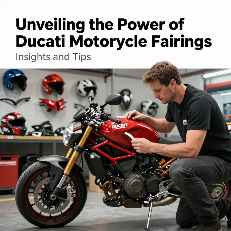 A Ducati motorcycle showcasing the perfect blend of aesthetics and function through its custom fairings.