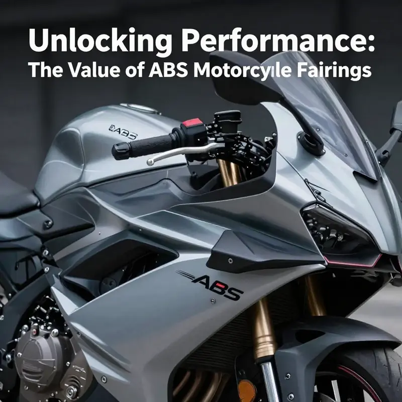 Robust ABS fairings exemplifying durability and performance on a sport bike.