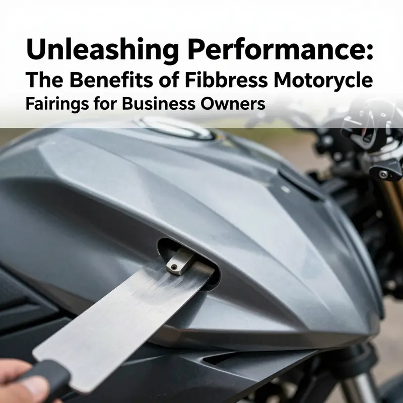 A motorcycle equipped with fiberglass fairings highlights the aerodynamic efficiency crucial for performance.