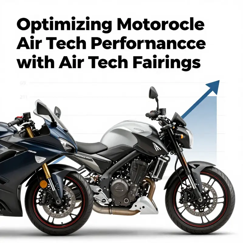 A variety of Air Tech motorcycle fairings displaying composite materials and innovative design.