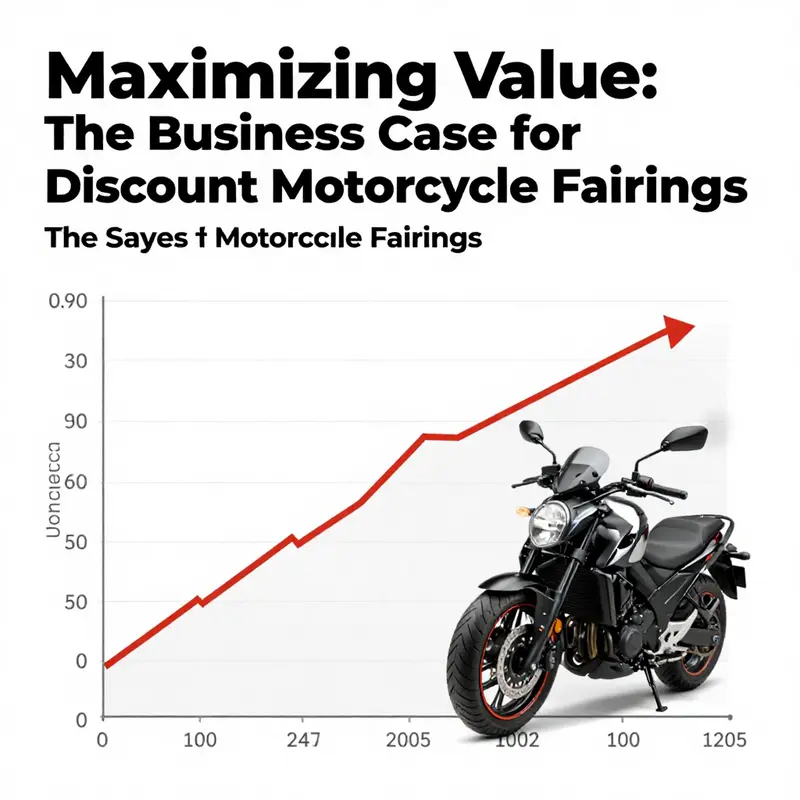 A visual representation of cost savings in the motorcycle fairings market.