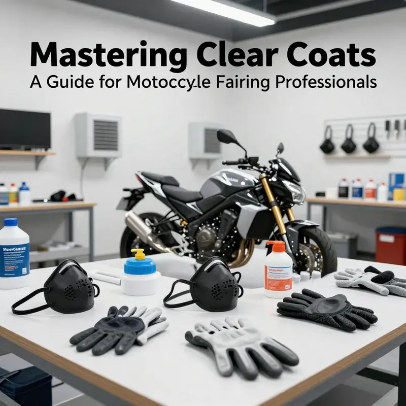 An array of high-quality clear coats designed for motorcycle fairings, highlighting the variety available to business owners.