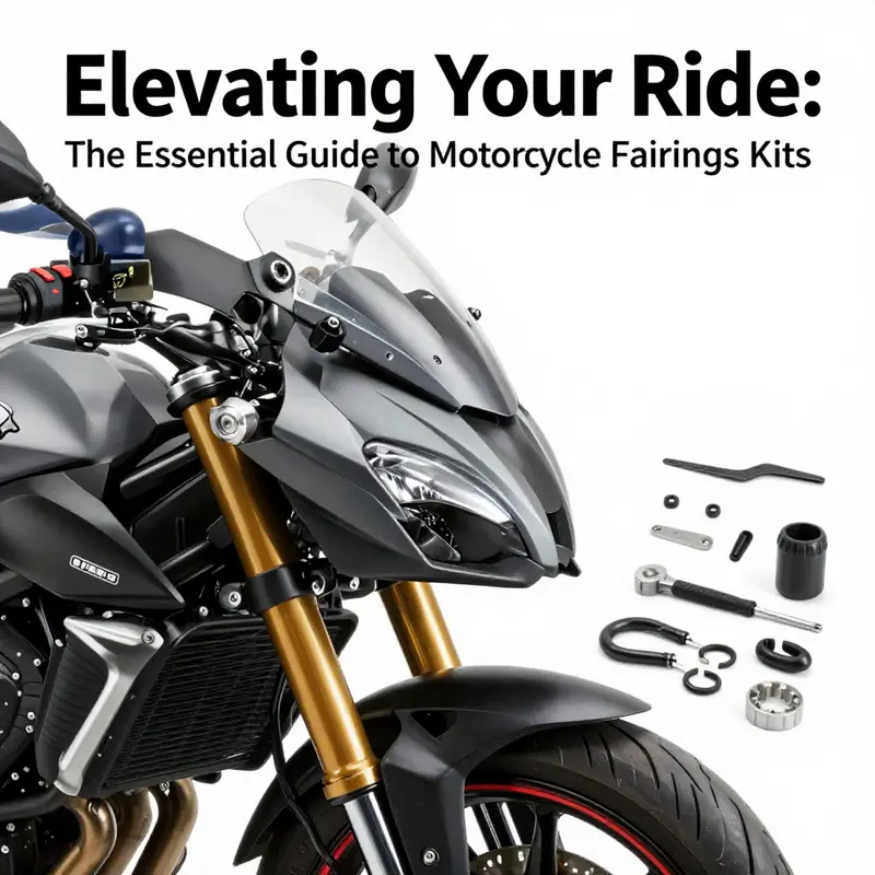 A motorcycle featuring a high-quality fairing kit that enhances performance and visual appeal.