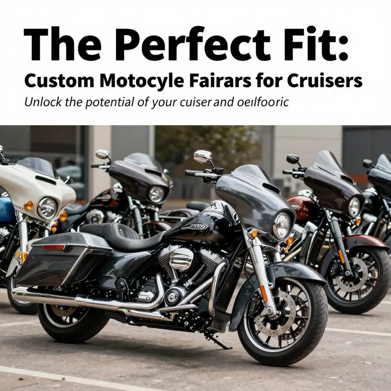 A group of cruisers with custom fairings in various styles, displaying their design and functional differences.
