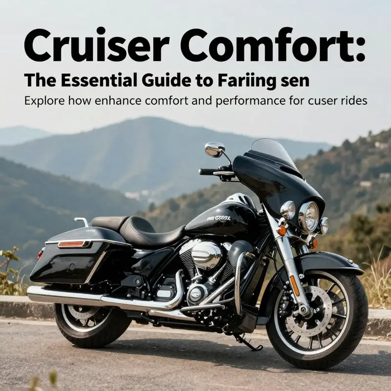 A beautifully designed cruiser motorcycle parked at a scenic overlook, embodying the spirit of adventure and quality of motorcycle riding.