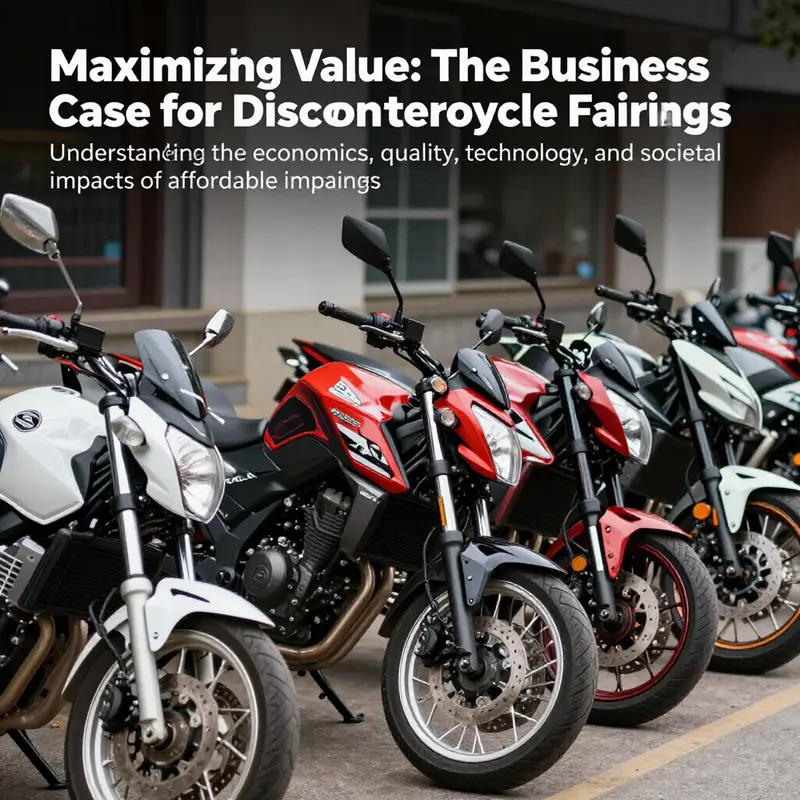 A collection of motorcycles with discounted fairings displayed in an outdoor setting.