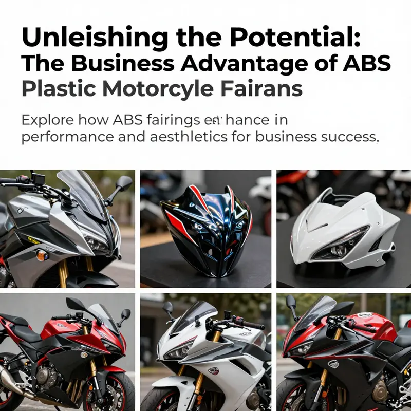 Collage of multiple motorcycles showcasing diverse ABS plastic fairings highlighting performance and style.