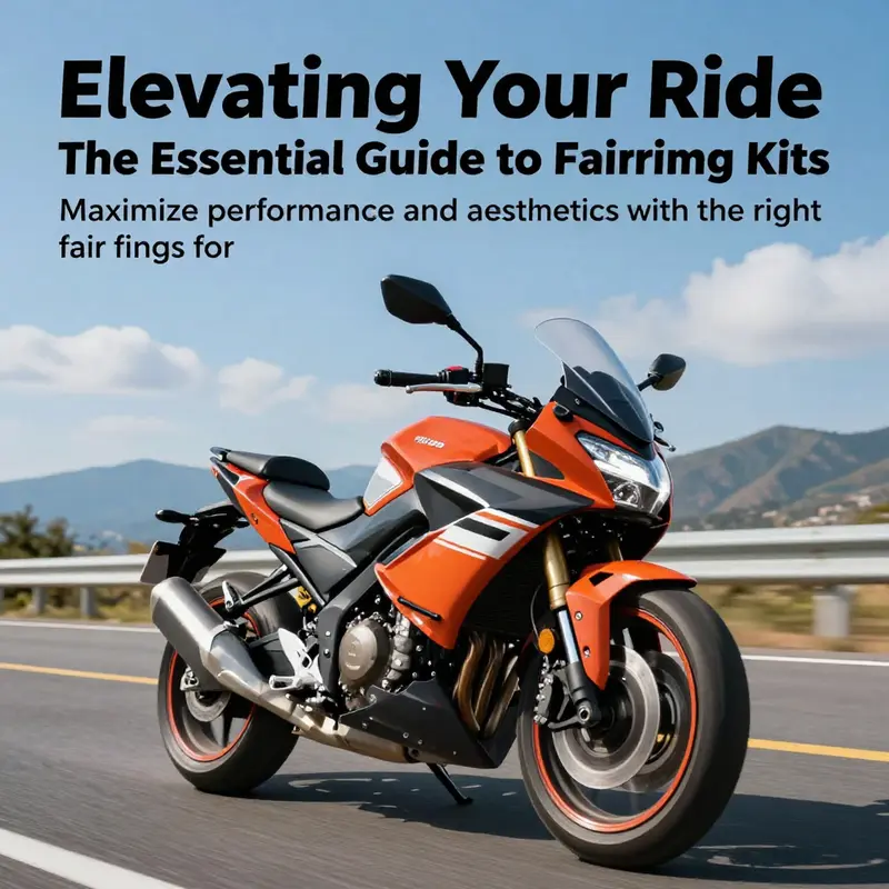 Motorcycle riding on an open road featuring attractive fairings, emphasizing speed and adventure.