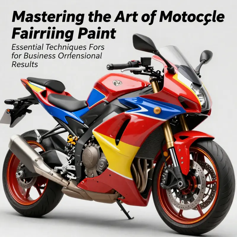 A motorcycle with a high-quality paint job, demonstrating the results of professional fairing painting techniques.