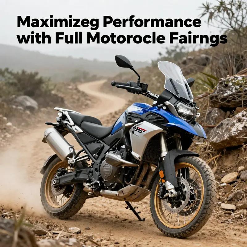 Full motorcycle fairings on a sport bike enhancing performance through aerodynamic design.