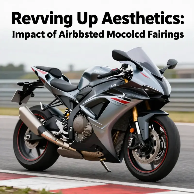 Aerodynamically designed airbrushed fairings enhancing motorcycle performance and aesthetics on the track.