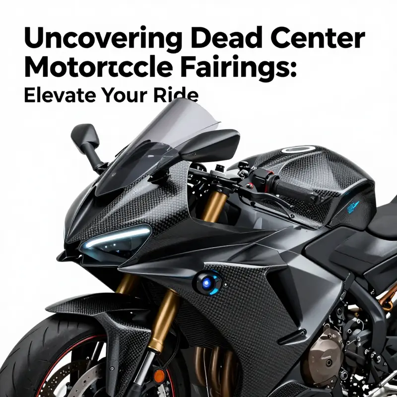 An infographic illustrating the different types of Dead Center motorcycle fairings and their characteristics.