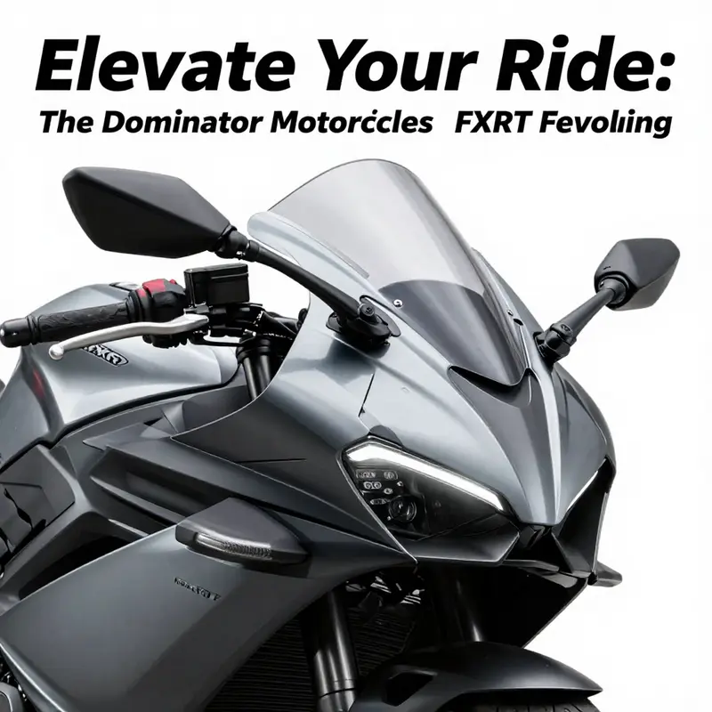 The sleek design of the Dominator Motorcycles FXRT fairing enhances both aesthetics and aerodynamics.