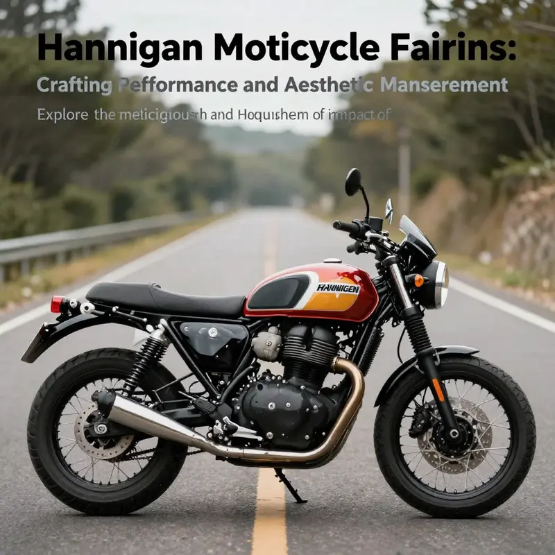 A striking Hannigan motorcycle alongside a beautiful landscape, illustrating the allure of custom bikes and the significance of fairings.