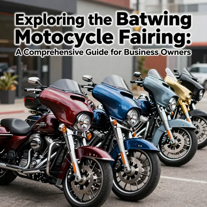 Detailed view highlighting the aerodynamic profile and adjustable features of the batwing fairing.