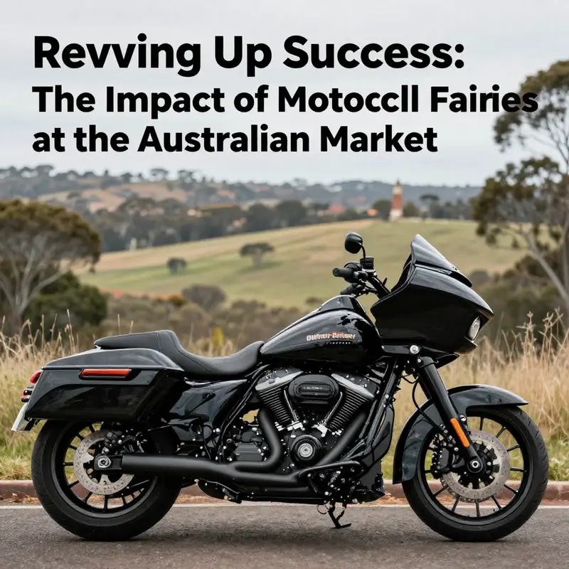 A Harley-Davidson motorcycle with a new fairing, set against a stunning Australian landscape, highlighting aesthetics and innovation.