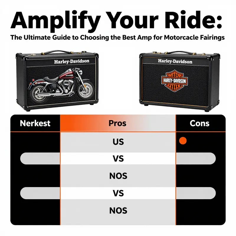 High-quality amplifier mounted in a motorcycle fairing, emphasizing installation quality.