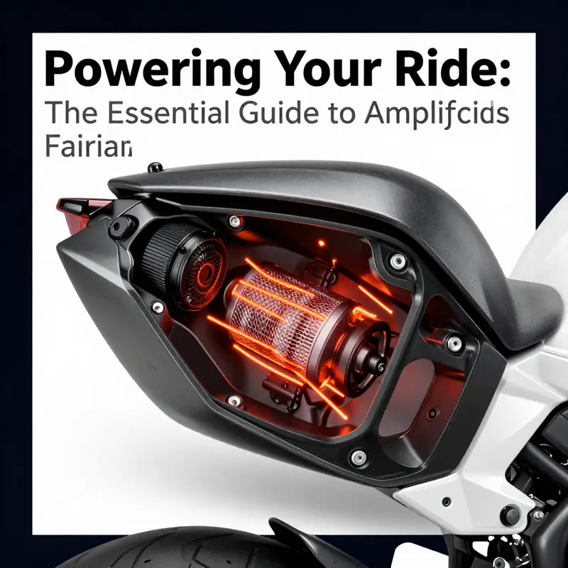 Diverse range of compact amplifiers suitable for motorcycle fairings.