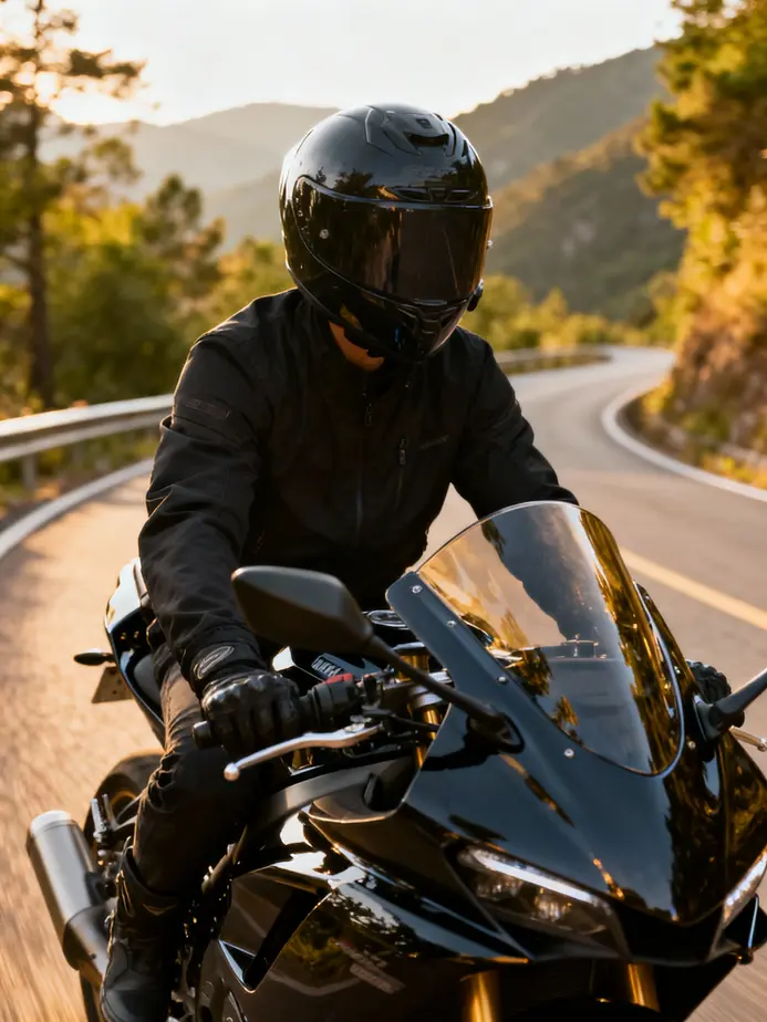 A custom motorcycle with a reckless fairing enhancing both performance and style.