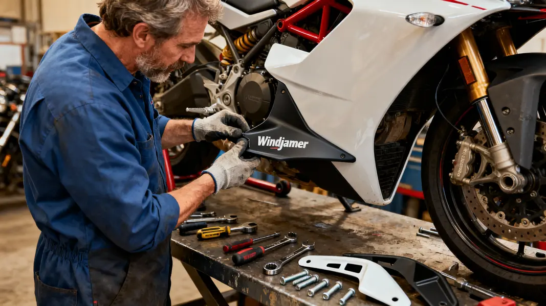 The Honda GL1100 with a Windjammer fairing, highlighting the iconic design and aesthetic that defined a generation of motorcycles.