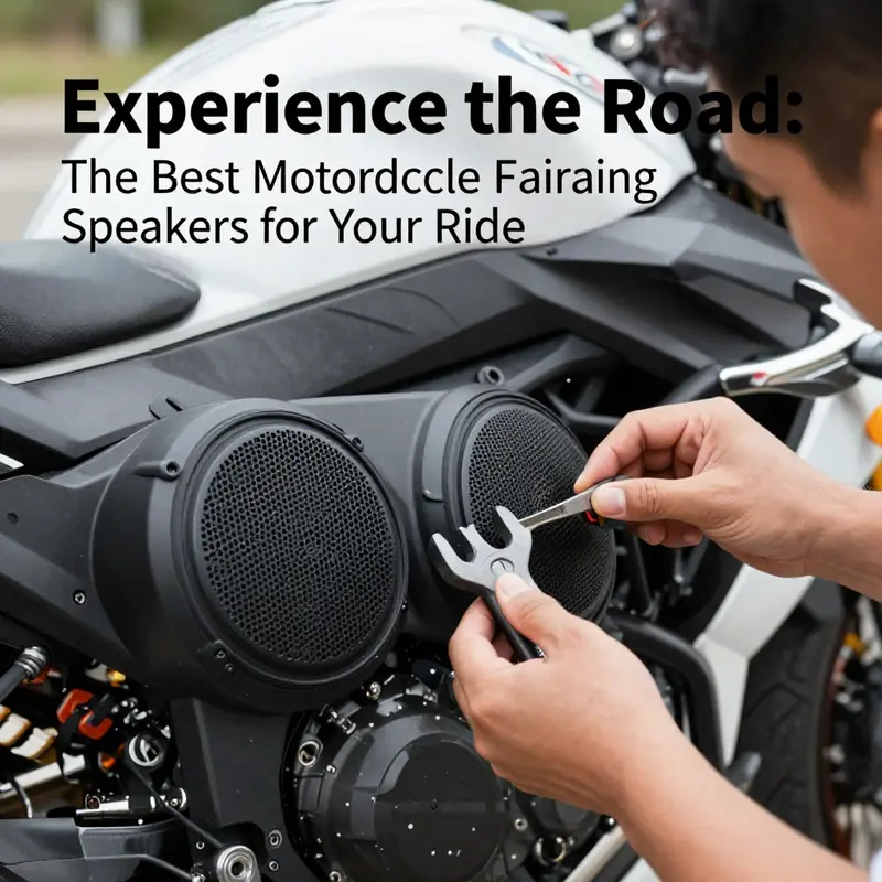 A selection of premium motorcycle fairing speakers, ideal for enhancing your riding audio experience.