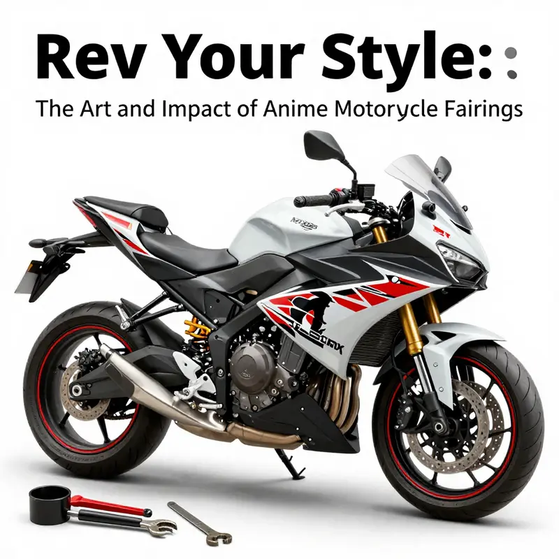 A motorcycle adorned with vibrant anime fairings that highlight the aesthetic appeal of unique designs.
