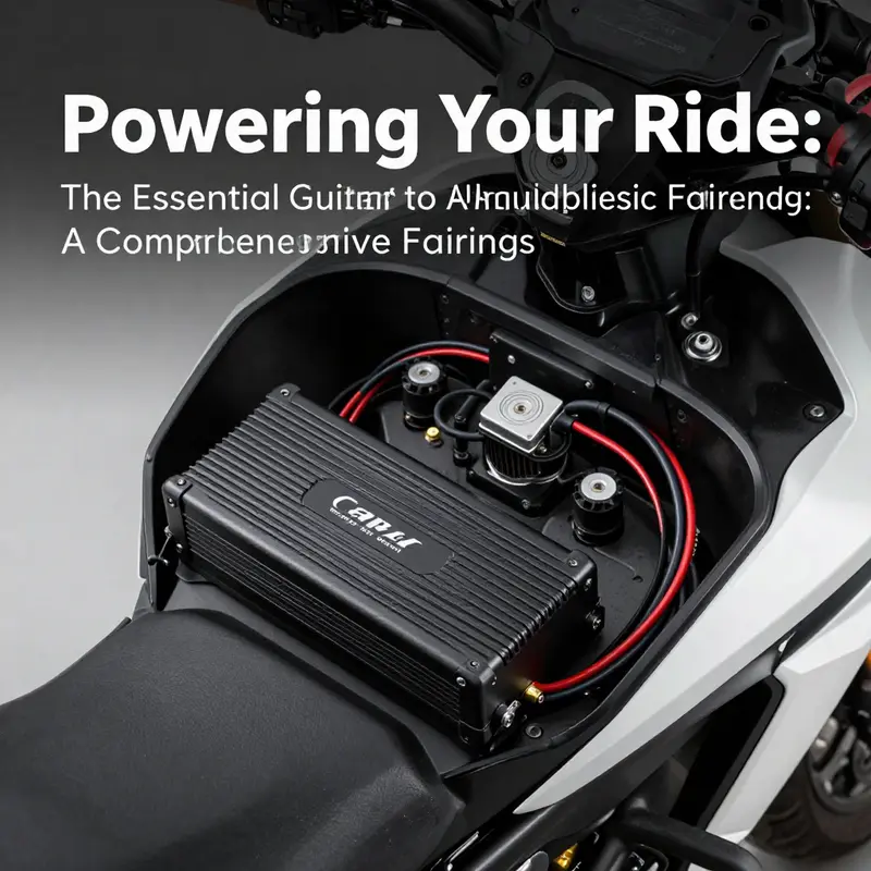 Diverse range of compact amplifiers suitable for motorcycle fairings.