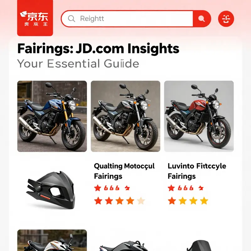 A visual representation of the diversity and pricing of motorcycle fairings available on Alibaba.com.