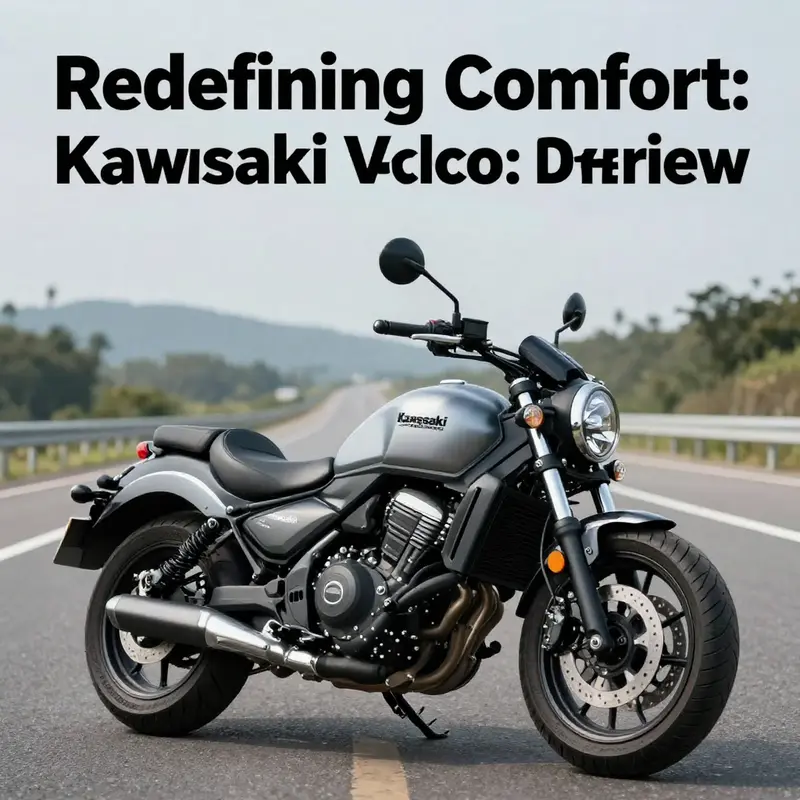 An overview of the Kawasaki Vulcan motorcycle with stylish fairings that enhance its performance.