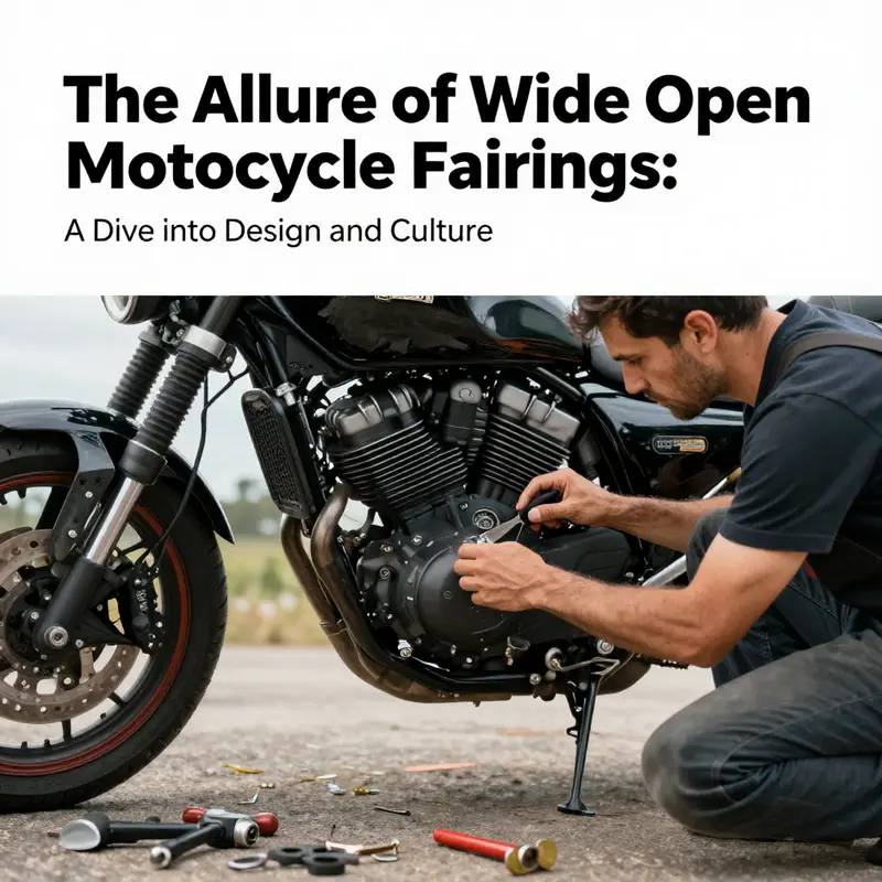 An exposed motorcycle fairing highlighting the minimalist design approach.