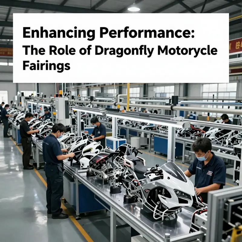 The aerodynamic design of a Dragonfly motorcycle fairing enhancing performance.