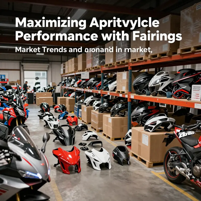 Newly installed fairings enhancing the appearance of an Aprilia motorcycle.