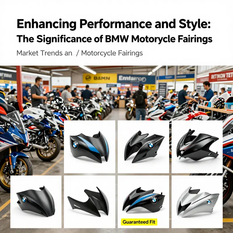 The aerodynamic design of BMW motorcycle fairings enhances performance and stability at high speeds.