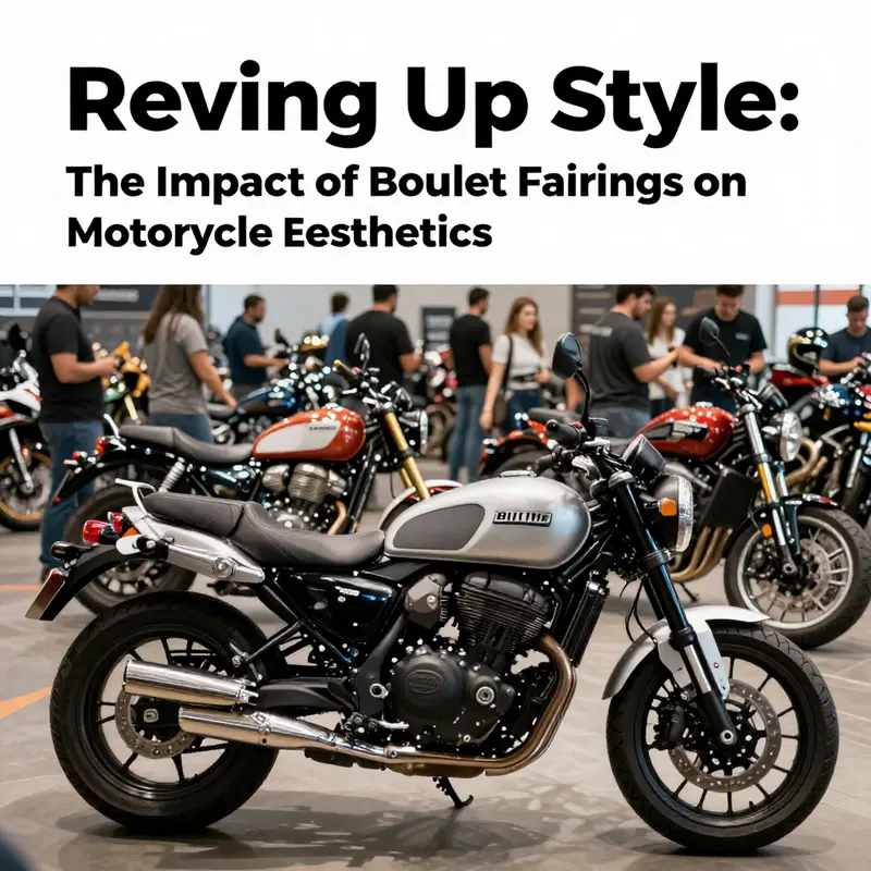 The sleek design of a bullet fairing motorcycle highlighting modern innovation.