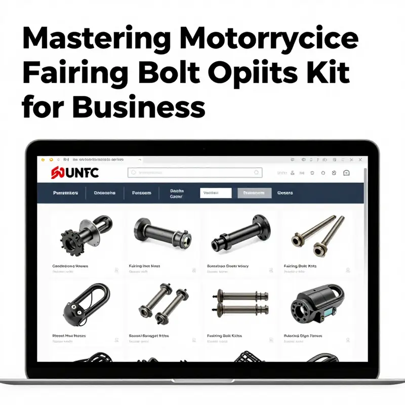 A variety of motorcycle fairing bolts and components essential for secure installations.