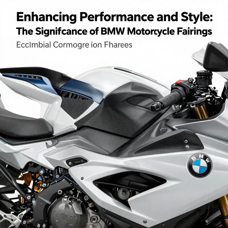 The aerodynamic design of BMW motorcycle fairings enhances performance and stability at high speeds.