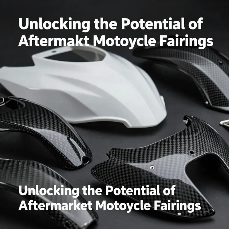 Different materials for aftermarket motorcycle fairings, highlighting aspects of durability and aesthetics.