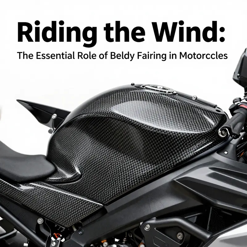 Sleek motorcycle design demonstrating the aerodynamic efficiency provided by a belly fairing.