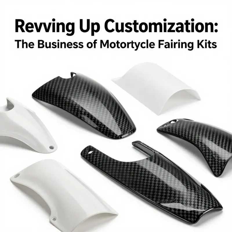 Motorcycles sporting custom fairing kits that boost performance and aerodynamics.