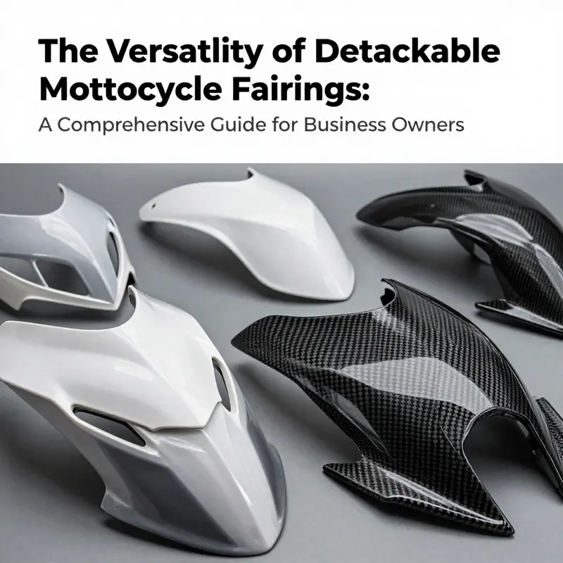 Different styles of detachable motorcycle fairings designed for various riding preferences.