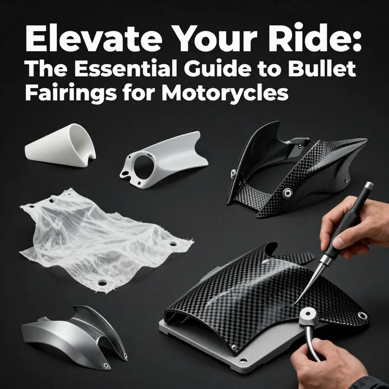 The aerodynamic design of a bullet fairing enhances performance and reduces wind resistance.