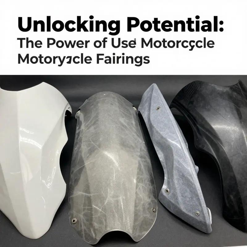 A motorcycle undergoing customization with used fairings in a garage setting.