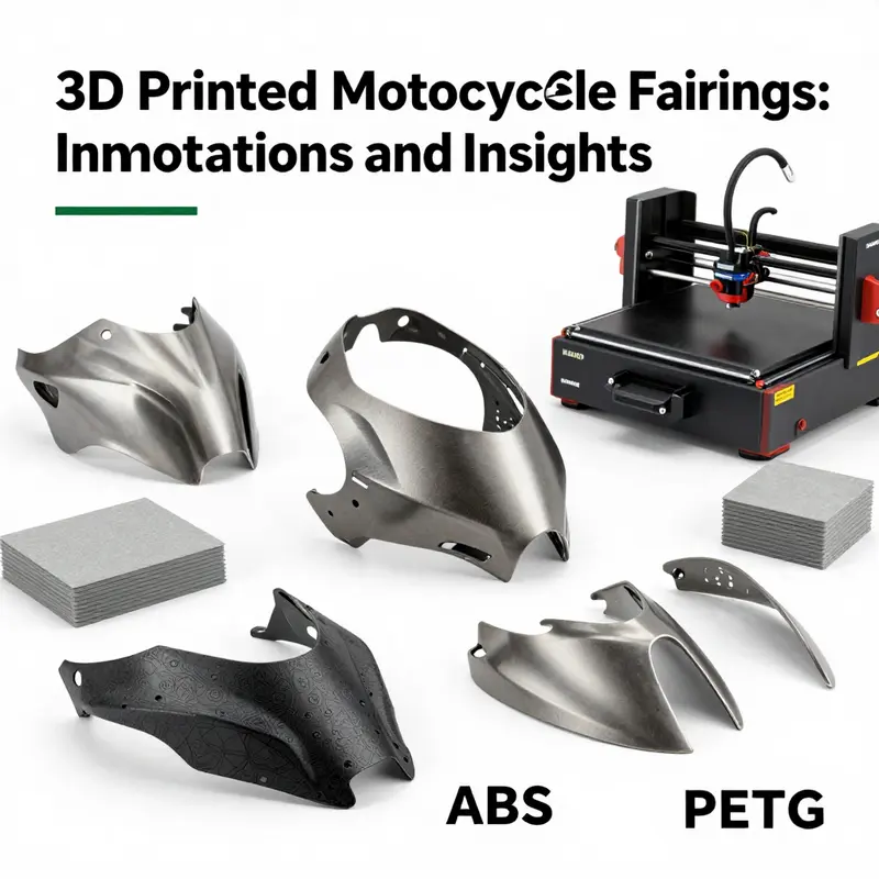 An advanced 3D printer ready to create customized motorcycle fairings.